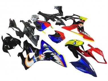 Affordable 2009-2014 BMW S1000RR Motorcycle Fairings - Red Blue Yellow Shark Australia