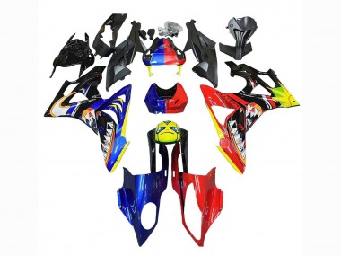 Affordable 2009-2014 BMW S1000RR Motorcycle Fairings - Red Blue Yellow Shark Australia