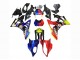 2009-2014 BMW S1000RR Motorcycle Fairings - Red Blue Yellow Shark Australia