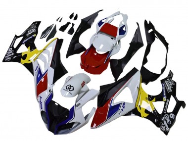 Affordable 2009-2014 BMW S1000RR Motorcycle Fairings - White Red Yellow Black Castrol Australia