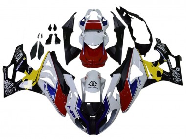 Affordable 2009-2014 BMW S1000RR Motorcycle Fairings - White Red Yellow Black Castrol Australia