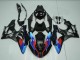 2009-2014 BMW S1000RR Motorcycle Fairings - Blue Red Matte Black Castrol Australia