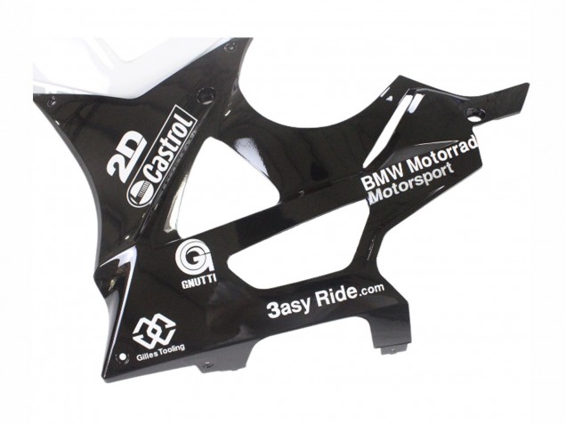 2009-2014 BMW S1000RR Motorcycle Fairings - White Blue Glossy Black Castrol Australia