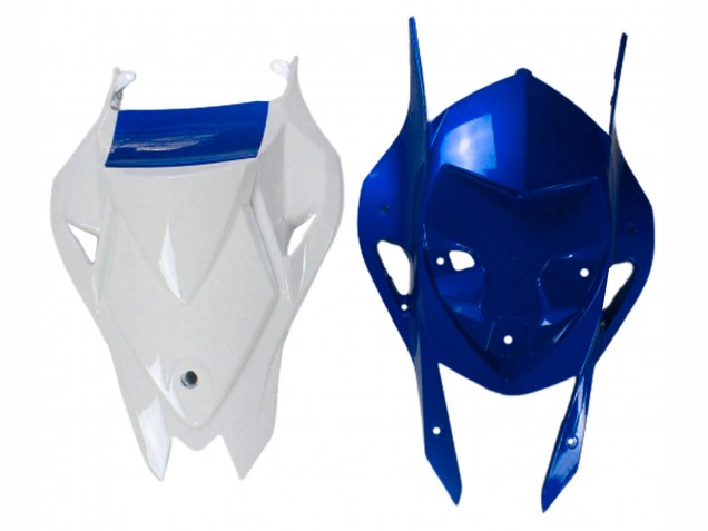 2009-2014 BMW S1000RR Motorcycle Fairings - White Blue Glossy Black Castrol Australia
