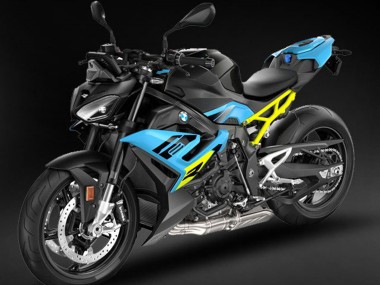 Affordable 2021-2025 BMW S1000R Motorcycle Fairings - Black Light Blue Yellow Australia