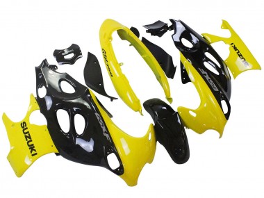 Affordable 2004-2006 Suzuki GSX600F/GSX750F Motorcycle Fairings - Glossy Black Yellow Australia