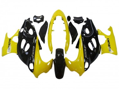 Affordable 2004-2006 Suzuki GSX600F/GSX750F Motorcycle Fairings - Glossy Black Yellow Australia