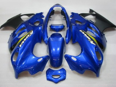 Affordable 2004-2006 Suzuki GSX600F/GSX750F Motorcycle Fairings - Blue Yellow Matte Black Katana Australia