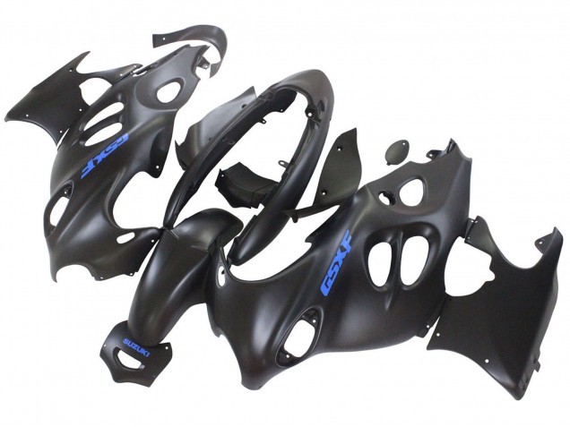 2004-2006 Suzuki GSX600F/GSX750F Motorcycle Fairings - Matte Black with Blue Logo Australia