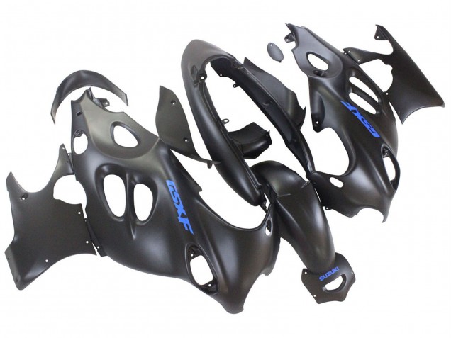 2004-2006 Suzuki GSX600F/GSX750F Motorcycle Fairings - Matte Black with Blue Logo Australia