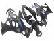 2004-2006 Suzuki GSX600F/GSX750F Motorcycle Fairings - Matte Black with Blue Logo Australia