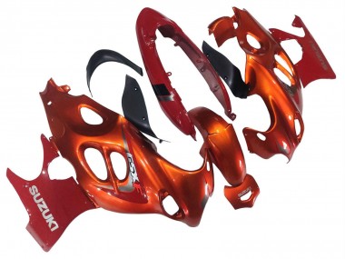 Affordable 2004-2006 Suzuki GSX600F/GSX750F Motorcycle Fairings - Burnt Orange White Logo Australia