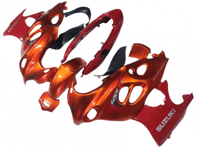 2004-2006 Suzuki GSX600F/GSX750F Motorcycle Fairings - Burnt Orange White Logo Australia