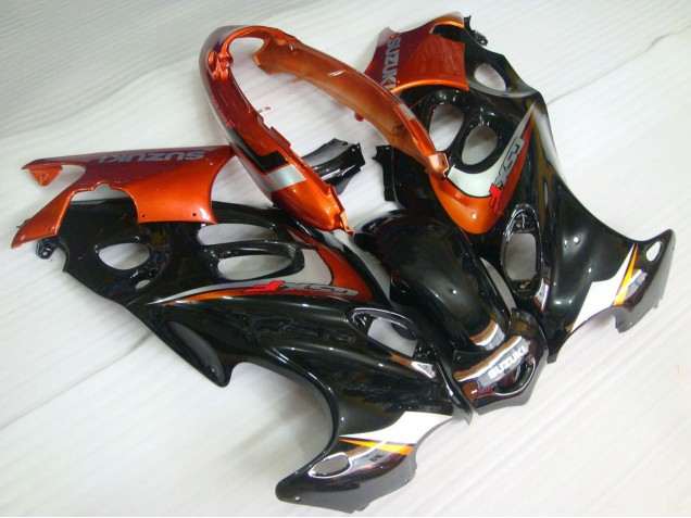 2004-2006 Suzuki GSX600F/GSX750F Motorcycle Fairings - Glossy Black Orange Australia