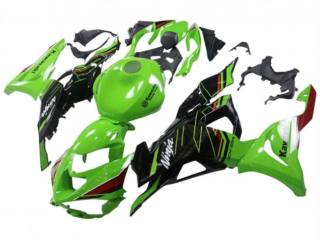 2023-2025 Kawasaki ZX6R Motorcycle Fairings - Green Black Australia