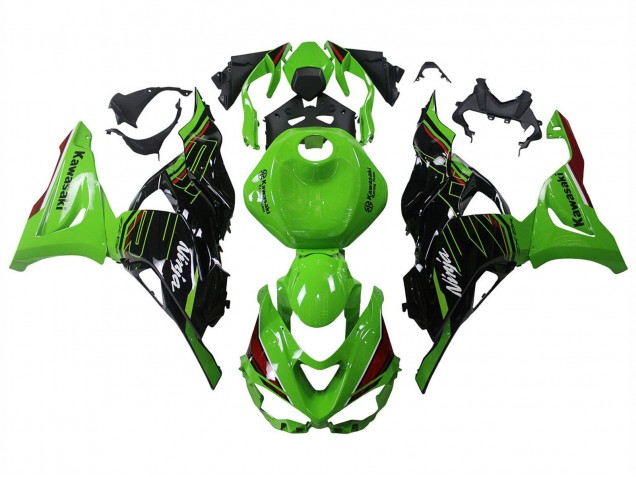 2023-2025 Kawasaki ZX6R Motorcycle Fairings - Green Black Australia