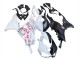 2023-2025 Kawasaki ZX6R Motorcycle Fairings - Black White with Flower Australia