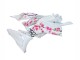 2023-2025 Kawasaki ZX6R Motorcycle Fairings - Black White with Flower Australia