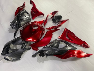 Affordable 2023-2025 Kawasaki ZX6R Motorcycle Fairings - Red Carbon Fiber Australia
