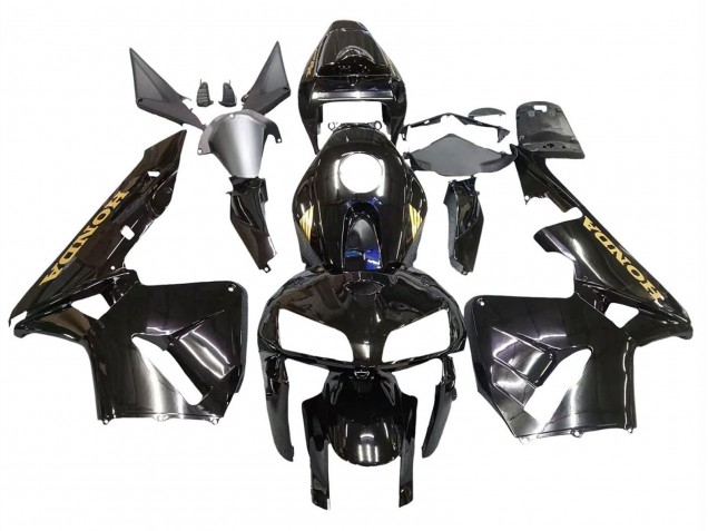 2005-2006 Honda CBR600RR Motorcycle Fairings - Black with Gold Logo Australia
