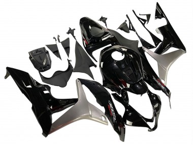 Affordable 2007-2008 Honda CBR600RR Motorcycle Fairing Kits - Silver Glossy Black Australia
