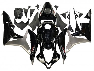 Affordable 2007-2008 Honda CBR600RR Motorcycle Fairing Kits - Silver Glossy Black Australia