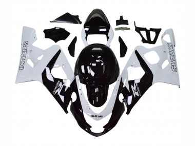 Affordable 2004-2005 Suzuki GSXR 600 / GSXR 750 Motorcycle Fairings - White Black Australia