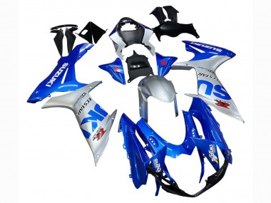 Affordable 2011-2024 Suzuki GSXR 600 / GSXR 750 Motorcycle Fairings - Blue Silver Ecstar Australia