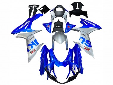 Affordable 2011-2024 Suzuki GSXR 600 / GSXR 750 Motorcycle Fairings - Blue Silver Ecstar Australia