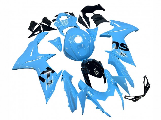 2011-2024 Suzuki GSXR 600 / GSXR 750 Motorcycle Fairings - Light Blue Black Australia