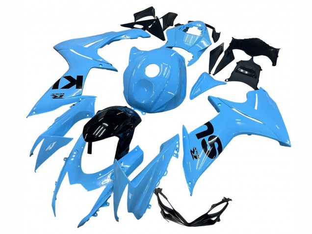 2011-2024 Suzuki GSXR 600 / GSXR 750 Motorcycle Fairings - Light Blue Black Australia