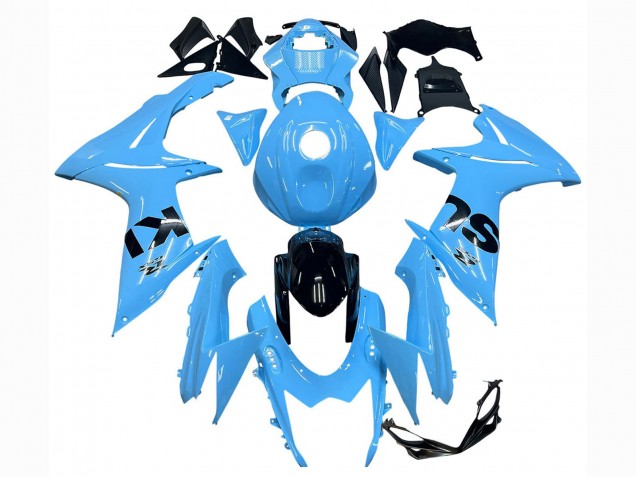 2011-2024 Suzuki GSXR 600 / GSXR 750 Motorcycle Fairings - Light Blue Black Australia