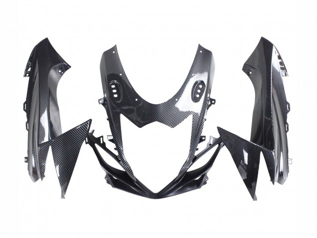 2011-2024 Suzuki GSXR 600 / GSXR 750 Motorcycle Fairings - Black Carbon Fiber Red Australia