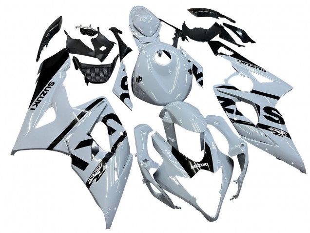2005-2006 Suzuki GSXR 1000 Motorcycle Fairings - White Black Australia