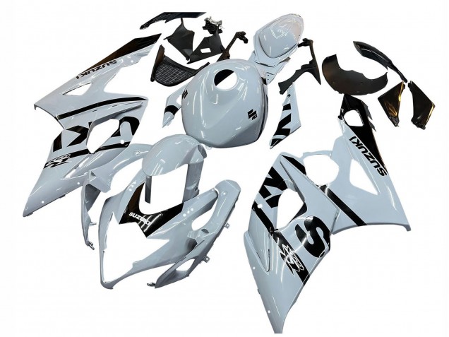 2005-2006 Suzuki GSXR 1000 Motorcycle Fairings - White Black Australia