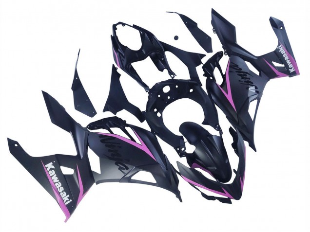 2018-2024 Kawasaki Ninja 400 Motorcycle Fairings - Matte Black Pink Australia