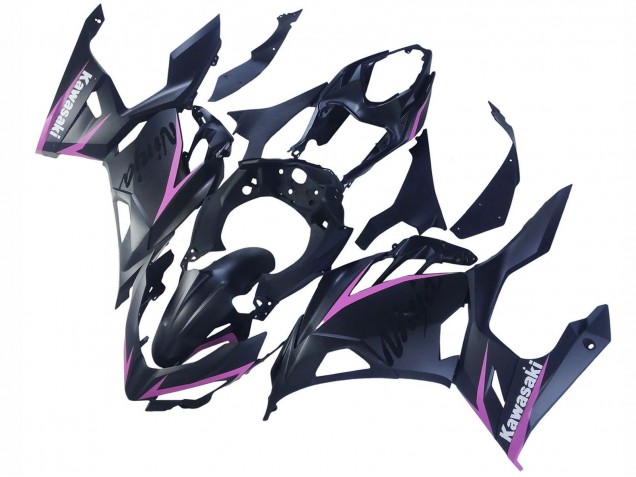 2018-2024 Kawasaki Ninja 400 Motorcycle Fairings - Matte Black Pink Australia