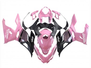 Affordable 2018-2024 Kawasaki Ninja 400 Motorcycle Fairings - Pink Matte Black Honeycomb Australia