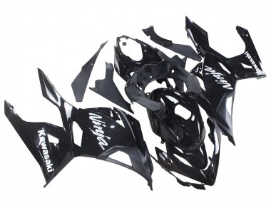 Affordable 2018-2024 Kawasaki Ninja 400 Motorcycle Fairings - Glossy Black Matte Black White Decals Australia