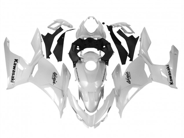 2018-2024 Kawasaki Ninja 400 Motorcycle Fairings - Glossy White Australia