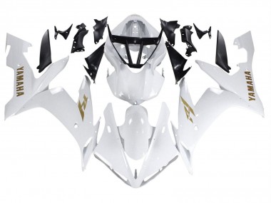 Affordable 2004-2006 Yamaha YZF 1000 R1 Motorcycle Fairings - White Gold Decals Australia