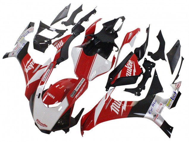 2020-2025 Yamaha YZF 1000 R1 Motorcycle Fairings - White Red Black Milwaukee Australia