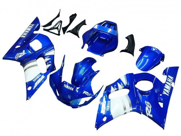 1998-2002 Yamaha YZF 600 R6 Motorcycle Fairings - Blue White Australia