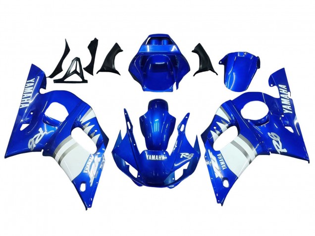 1998-2002 Yamaha YZF 600 R6 Motorcycle Fairings - Blue White Australia