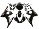2003-2004 Yamaha YZF R6 Motorcycle Fairings - Glossy Black White Decals Australia