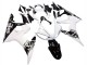 2003-2004 Yamaha YZF R6 Motorcycle Fairing - White Glossy Black Australia