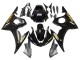 2003-2004 Yamaha YZF R6 Motorcycle Fairings - Glossy Black Gold Decals Australia