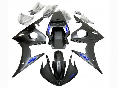 Affordable 2003-2004 Yamaha YZF R6 Motorcycle Fairings - Matte Black Blue Australia