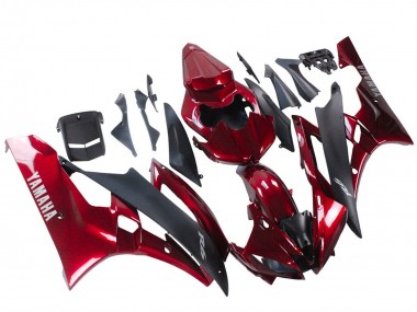 Affordable 2006-2007 Yamaha YZF 600 R6 Motorcycle Fairing - Red Matte Black Australia