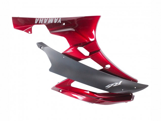 2006-2007 Yamaha YZF 600 R6 Motorcycle Fairing - Red Matte Black Australia